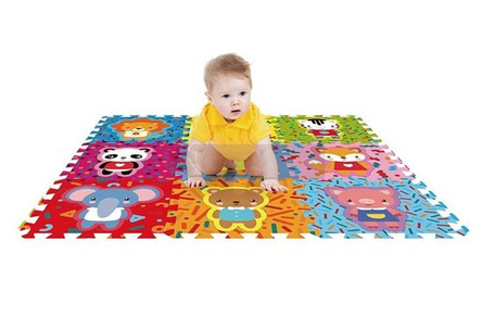 Puzzle piankowe 9 elementów Zwierzęta