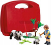 PLAYMOBIL CITY LIFE 70105 WALIZKA Panda w zoo, zestaw dla dzieci +4 lata