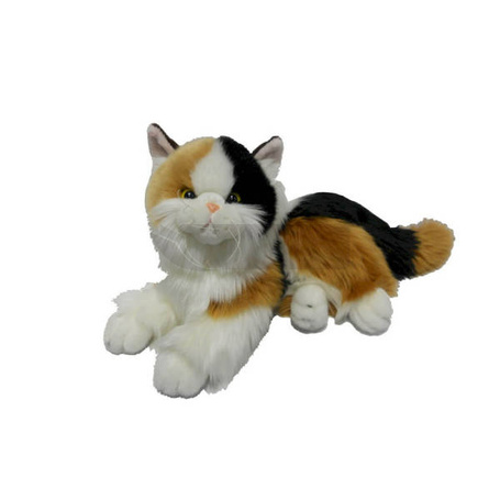 Maskotka Kot calico leżący 30cm