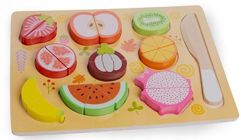 Owoce drewniane do krojenia na magnes