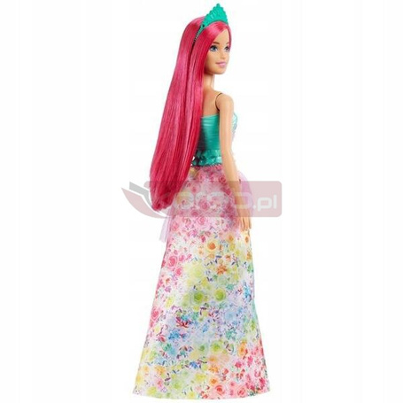 LALKA BARBIE KSIĘŻNICZKA DREAMTOPIA lalka Barbie z długimi różowymi włosami HGR15
