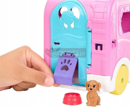 LALKA BARBIE CHELSEA WAKACYJNY KAMPER + piesek króliczek akcesoria HNH90