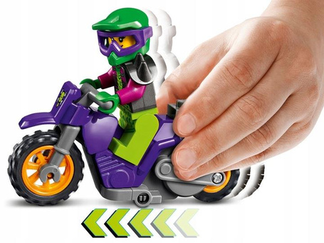 LEGO CITY 60296 Wheelie na motocyklu kaskaderskim