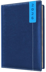 Kalendarz 2026 A4 tygodniowy registry niebieski