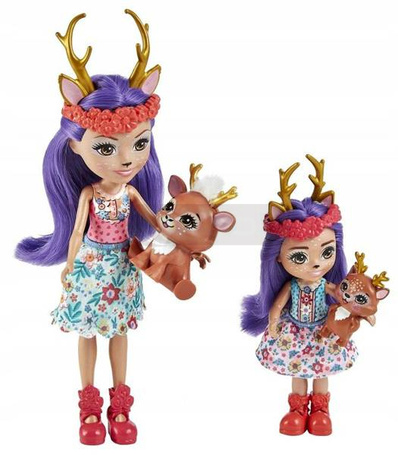 Lalka Enchantimals 2 siostry Danessa Deer HCF80