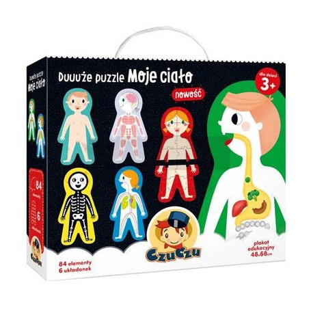 Duuuże puzzle Moje ciało 3+