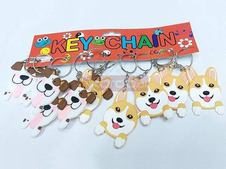 Brelok silikonowy pies (12szt)