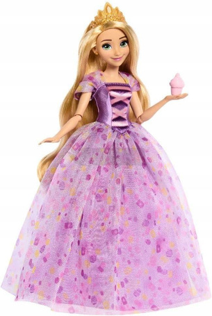 DISNEY LALKA KSIĘŻNICZKA ROSZPUNKA w pięknej sukni, lalka urodzinowa deluxe HYC38