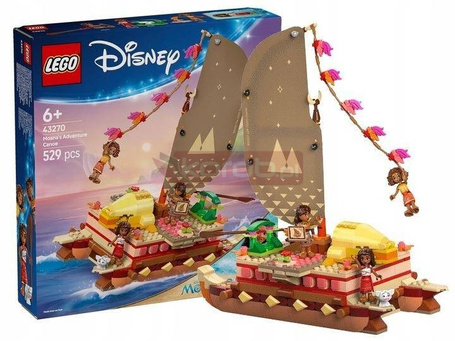LEGO DISNEY PRINCESS 43270 Kajakowa przygoda Vaiany, zestaw klocków +6 lat