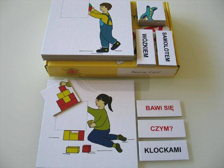 Zestaw dydaktyczny. Bawi się...Czym?