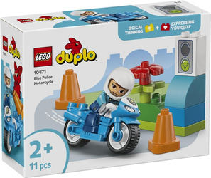 KLOCKI LEGO DUPLO 10471 Niebieski motocykl policyjny, zestaw dla dzieci +2