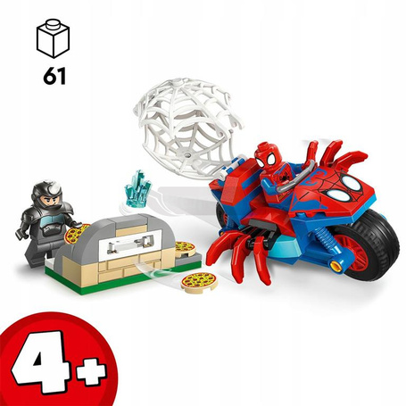 KLOCKI LEGO MARVEL 11206 Spidey na motocyklu kontra Rhino, zestaw +4 lata