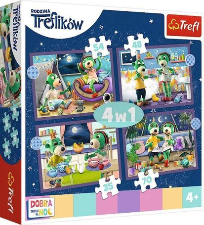 Puzzle 4w1 Trefliki przed snem TREFL