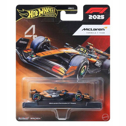HOT WHEELS PREMIUM Formula 1 2025 McLaren F1 Team (#4) Lando Norris JKD88