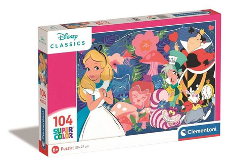 Puzzle 104 Super Kolor Disney Classic Alice