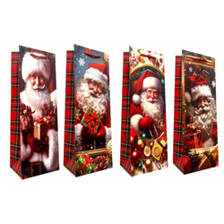 Torebka prezentowa Boże Narodzenie butelka mix