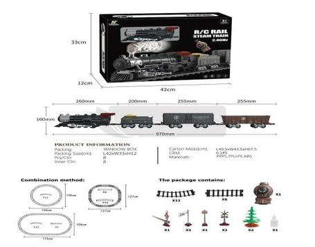 Kolejka R/C z dźwiękiem światłem i dymem