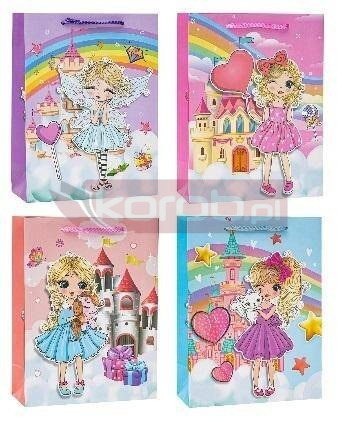 Torebka Pop-Up 3D Girl 26x32x10cm mix ROZETTE