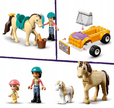 LEGO FRIENDS 42634 PRZYCZEPKA DLA KONI I KUCYKÓW