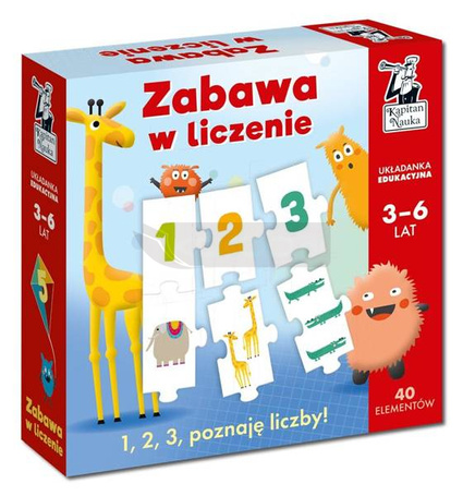 Zabawa w liczenie. Układanka edukacyjna 3-6 lat