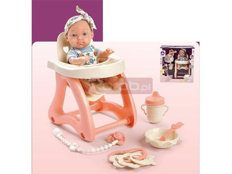Lalka bobas z krzesełkiem 22cm