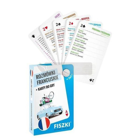 Rozmówki francuskie + karty do gry