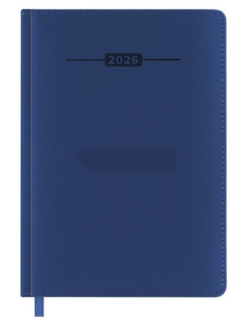 Kalendarz książkowy 2026 A5 niebieski EASY