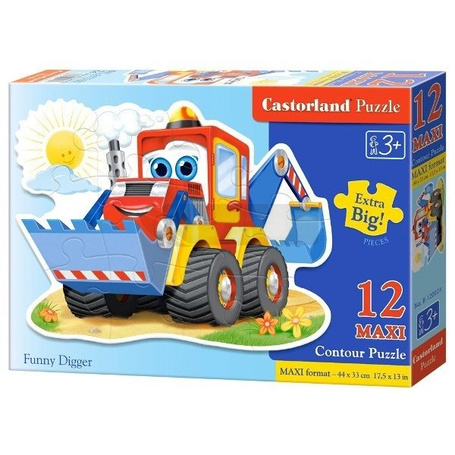 12 MAXI Zabawna koparka