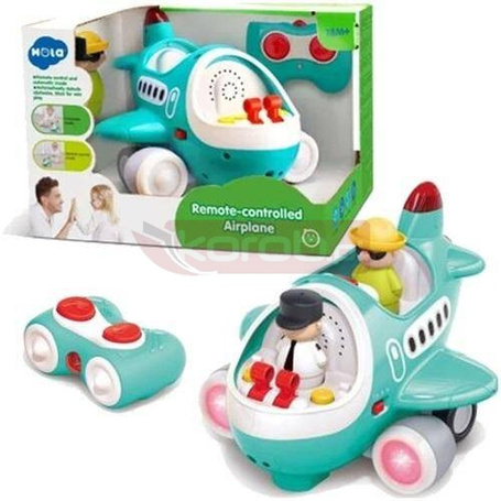 Samolot R/C z dźwiękiem światłem napęd + 2 figurki