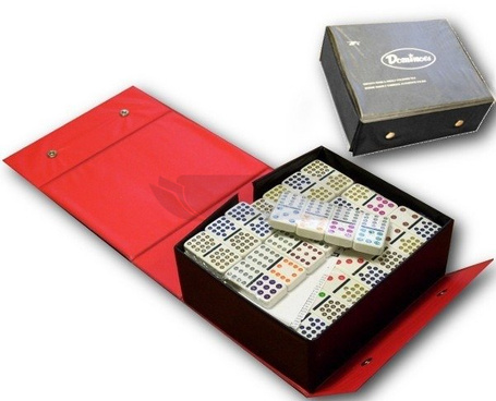 GRAPET Domino Kolorowe 119 szt w etui