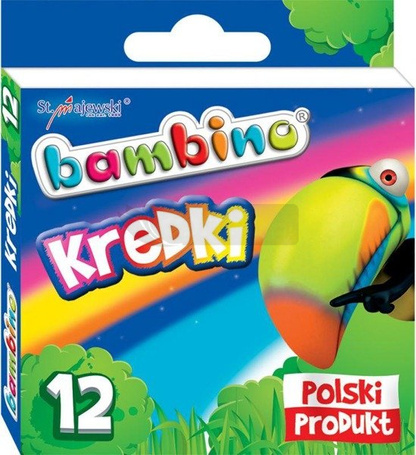 Kredki świecowe 12 kolorów bls BAMBINO