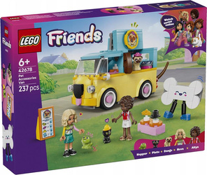 KLOCKI LEGO FRIENDS 42678 Furgonetka z akcesoriami dla zwierząt, zestaw +6