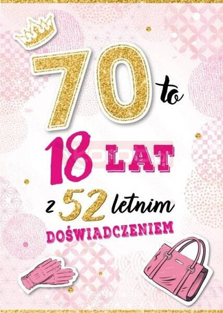 Karnet Urodziny 70