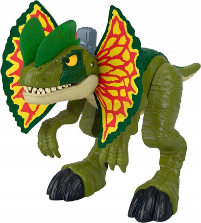 IMAGINEXT JURASSIC WORLD DINOZAUR Dilophosaurus 66 cm figurka interaktywna HVY16