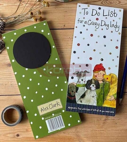 Lista zakupów z magnesem MNP28 Crazy Dog Lady Psia