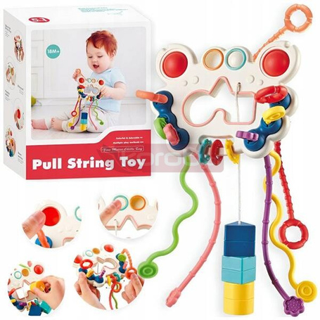 Krab sensoryczny przeciąganie sznurków