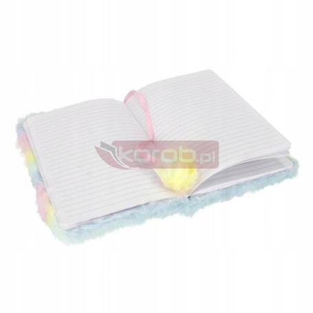 KRÓLICZEK PASTELOWY PAMIĘTNIK NOTES pluszowa okładka 7924