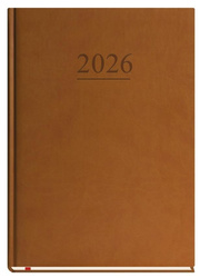 Terminarz 2026 A4 tygodniowy uniwersalny brązowy