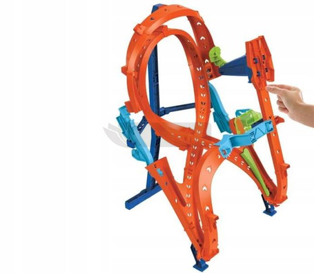 HOT WHEELS ZESTAW PIONOWY TOR ÓSEMKA SALTO + autko HMB15