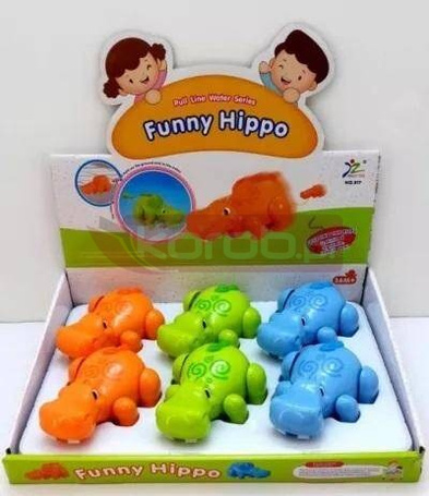 Hipopotam z napędem biega i pływa mix