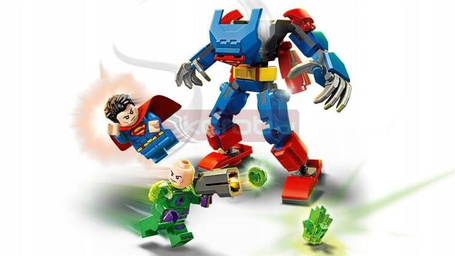 LEGO DC 76302 MECH SUPERMANA VS LEX LUTHOR, zestaw klocków dla dzieci 6+