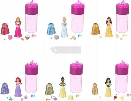 DISNEY KSIĘŻNICZKA LALKA NIESPODZIANKA Color Reveal seria 2 HMK83