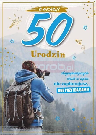 Karnet Urodziny 50