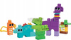 MEGA BLOKS KLOCKI SENSORYCZNE DINOZAURY zestaw klocków dla dzieci +12 m-cy HKN43