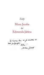 Listy Maxa Jacoba do Edmonda Jabesa