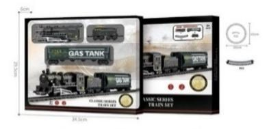 Kolejka + tor ze światłem i dźwiękiem