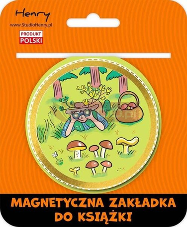 Zakładka magnetyczna kulka 2 grzyby