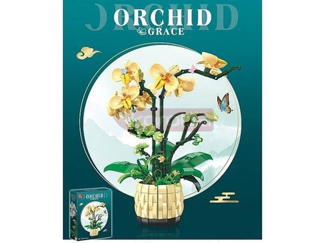 Klocki kwiaty - Orchidea
