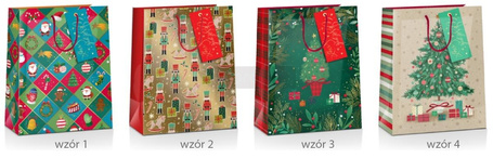 Torba prezentowa Boże Narodzenie 18x10x23cm MIX