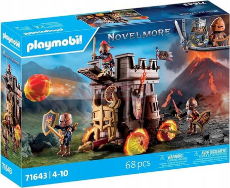 PLAYMOBIL NOVELMORE 71643 WÓZ BOJOWY Z ARMATĄ OGNIOWĄ zestaw dla dzieci +4